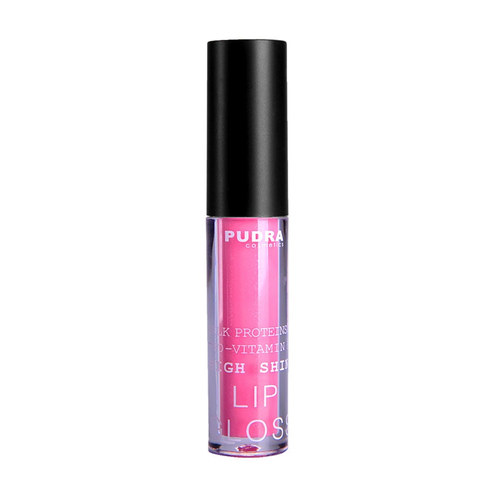 Уцінка! Блиск для губ Pudra Cosmetics High Shine Lip Gloss з протеїнами шовку та провітаміном B5, 14 Soft Pink, 2.5 г